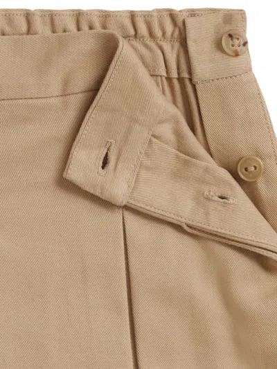 Polo Ralph Lauren Pleated Skorts In Brown
