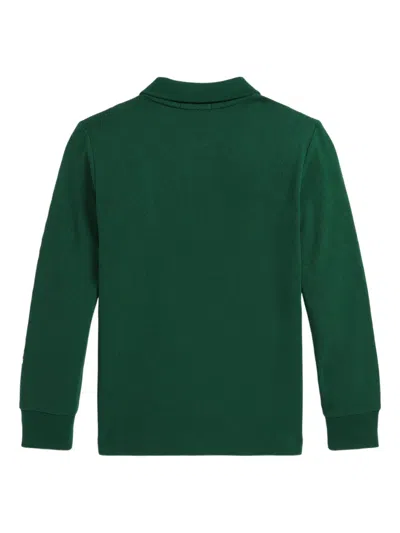 Polo Ralph Lauren Zip-up Polo Shirt In Green