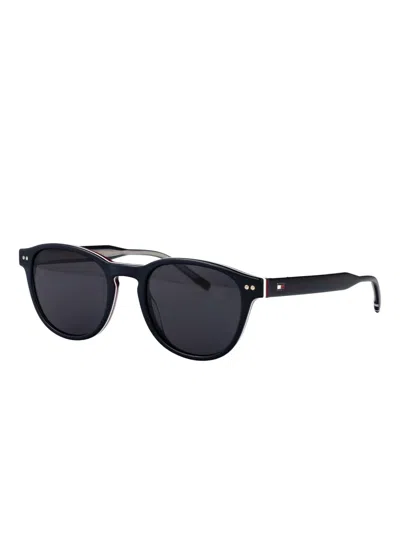 Tommy Hilfiger Square-frame Sunglasses In Black