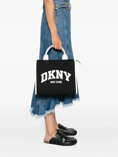 Dkny Medium Hadlee Logo-embroidered Tote Bag