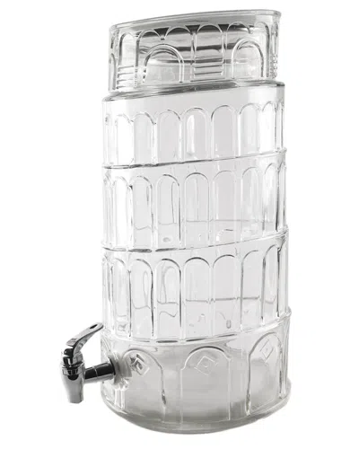 Jay Imports Tower Of Pisa Beverage Dispenser In Transparent