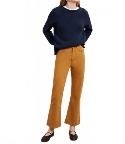 La Ligne Nyc The Meredith Twill Jean In Mustard