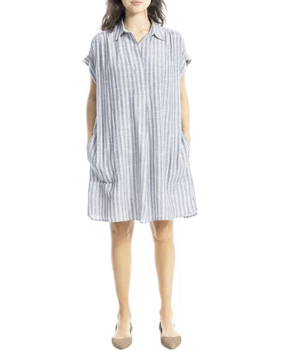 Max Studio Shirtdress In Blue