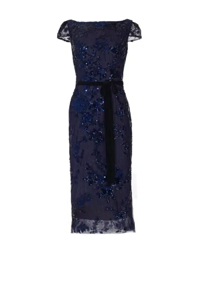 Janique Women's Evening Gown In Navy