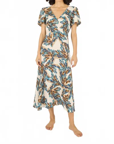 Traffic People Feckless Feathers Bonnie Dress By In Cream In Black
