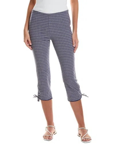 Free People Feeling Flirty Slim Linen-blend Capri In Multi