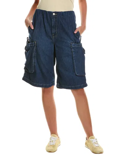 Free People Marty Crop Cargo Jeans In Blue