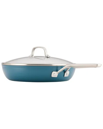 Kitchenaid Hard-anodized 12.25in Agave Ceramic Induction Skillet In Blue
