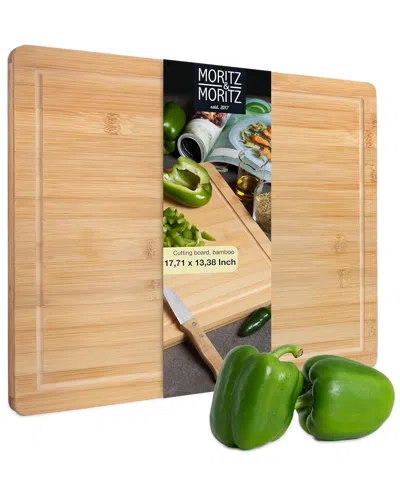 Moritz & Moritz Xxl Bamboo Cutting Board With Juice Groove