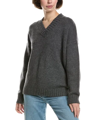 Frame Denim Chunky V-neck Wool & Cashmere-blend Sweater