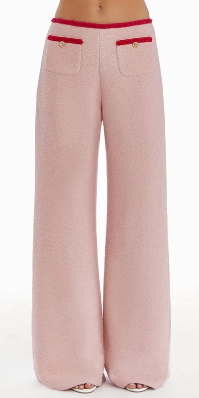 Amanda Uprichard Windsor Pant In Pink In Neutral