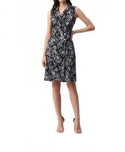 Joseph Ribkoff Millennium Dress In Black / White In Black
