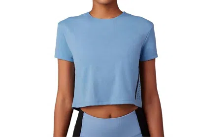 Fox Racing Women's Shadowboxer Tech Tee In Dusty Blue In Blue
