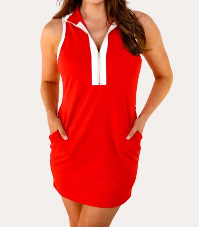 Jess Lea Everyday Zipper Dress In Red In Red