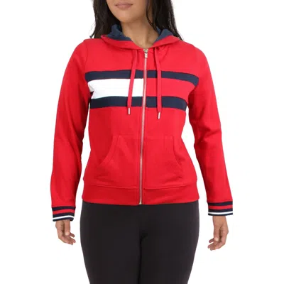 Tommy Hilfiger Sport Womens Zip Down Comfy Sweatshirt