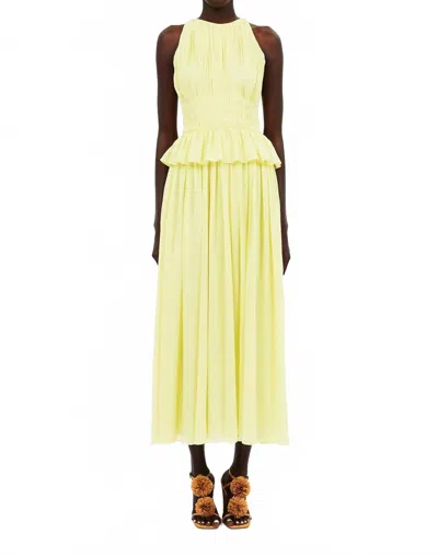 Ulla Johnson Adeline Maxi Sleeveless Dress In Citron In Yellow