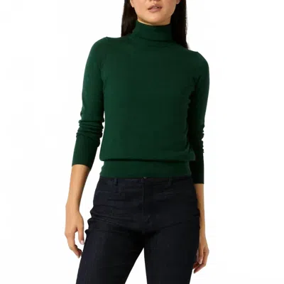 Ann Mashburn Alida Turtleneck Sweater In Forest