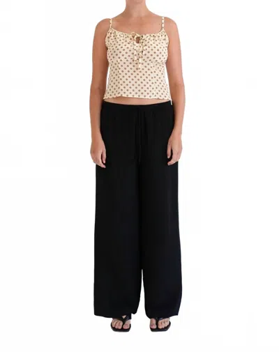 Olga Joan Empire Line Camisole In Gia Bianca