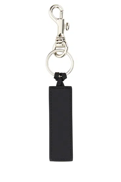 Apc A.p.c. Black Leather Key Ring