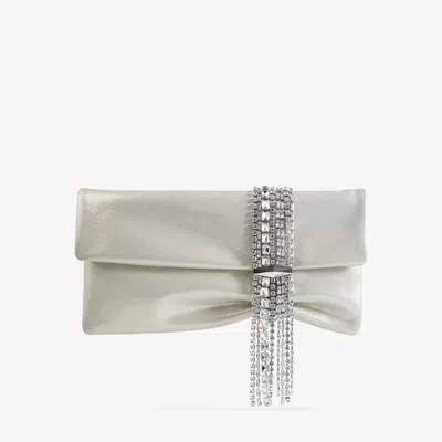 Jimmy Choo Medium Zandra Crystal-embellished Clutch Bag In Gold