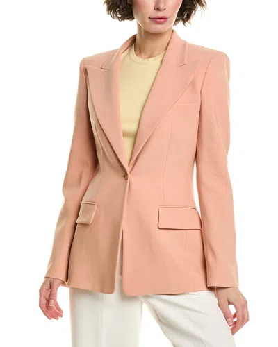 Michael Kors Collection Georgina Wool-blend Blazer In Pink
