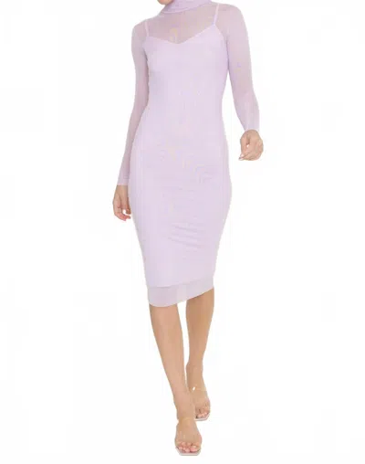 Fore Collection Chelsea Dress In Orchid In Blue