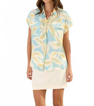 Setre Short Sleeve Shirt With Pockets In Print In White