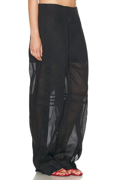 Jil Sander Relaxed Cotton Pants In Black