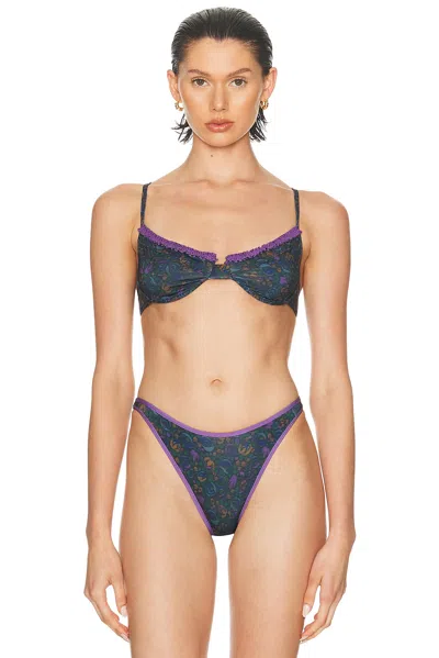 Heavy Manners Ruffled Up Underwire Bikini Top
