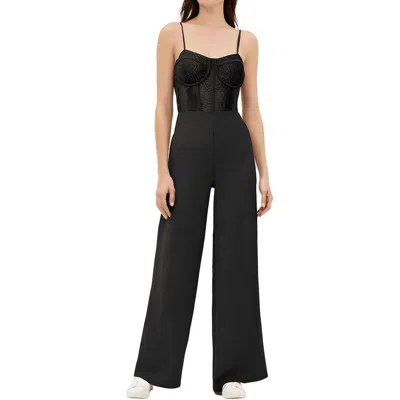 Dylan Ryan Juniors Womens Corset Seamed Polyester Jumpsuit
