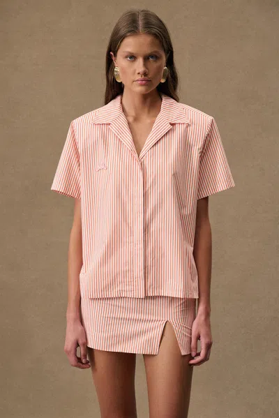 Rowen Rose For Fwrd Oversized Short Sleeve Shirt