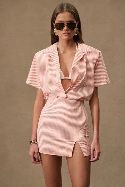 Rowen Rose For Fwrd Mini Skirt In Pink