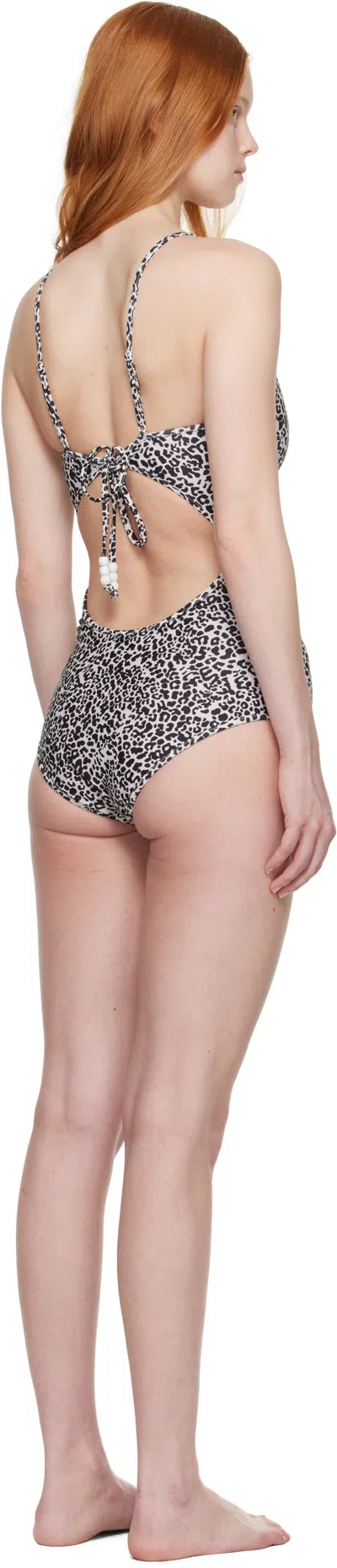 Bellini Bikini White Saona Cheetah Swimsuit
