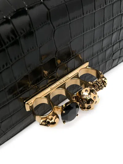 Alexander Mcqueen Alexander Mc Queen Jewelled Satchel Mini Leather Crossbody Bag