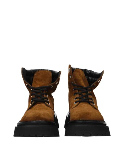 Ami Alexandre Mattiussi Ami Paris Lace-up Suede Ankle Boots