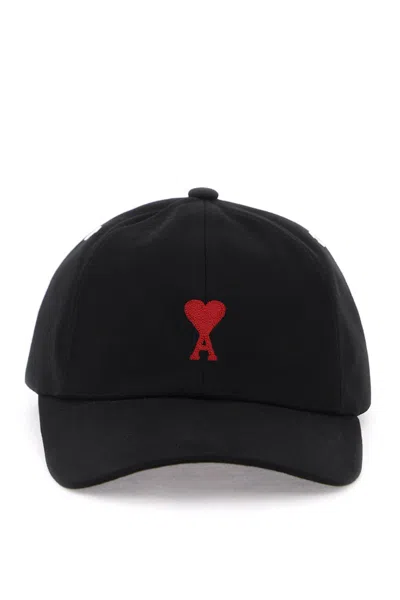 Ami Alexandre Mattiussi Ami Paris Red Adc Embroidery Hat