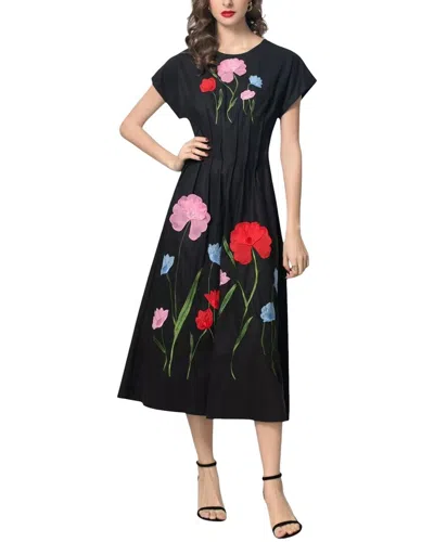 Burryco Sleeveless Midi Dress In Black
