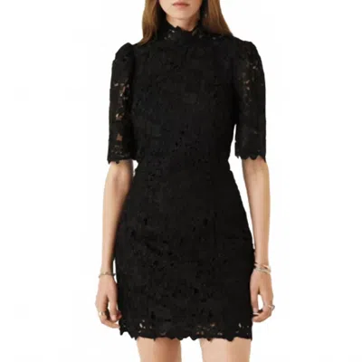 Ba&sh Pavel Mini Dress In Noir In Black