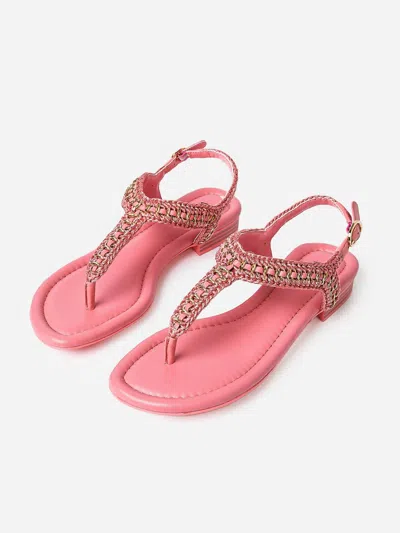 Vaneli Women's Yaella Ankle Strap Sandal In Pink Nappa
