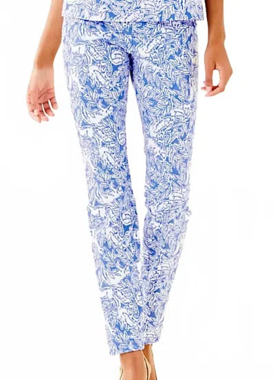 Lilly Pulitzer Kelly Skinny Ankle Pant In Coastal Blue Fancy Feet