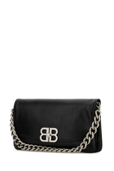 Balenciaga Small Leather Soft Flap Shoulder Bag