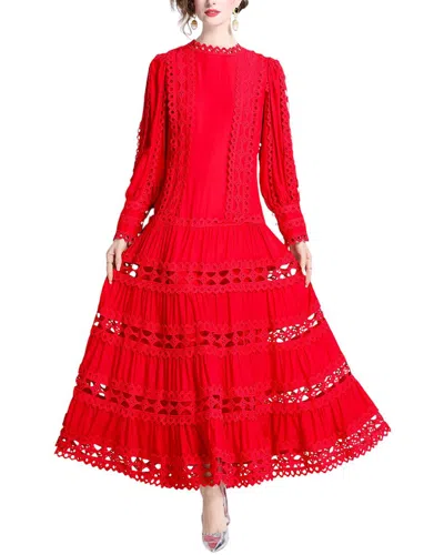 Elaine Maxi Dress In Red
