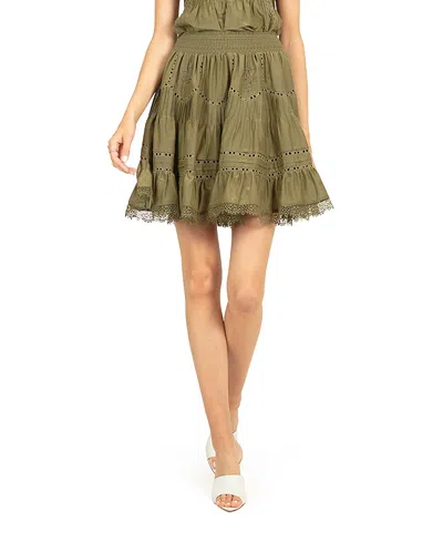Secret Mission Audrey Skirt In Green