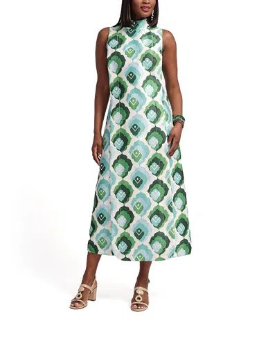 Frances Valentine Carlyle Midi Dress In Leaf