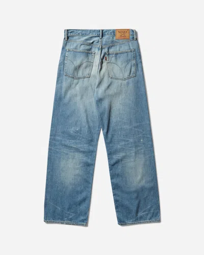 Hysteric Glamour Men S Ch Processed Baggy Pants Dark Indigo In Blue
