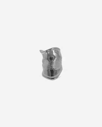 Jean Paul Gaultier Crushed Can Ring Silver