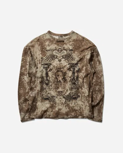 Jean Paul Gaultier Women S Oversized Médaillon Longsleeve Top Light Beige In Brown