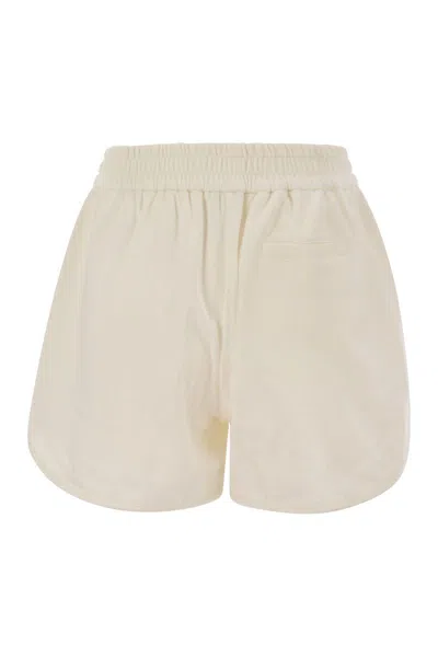 Brunello Cucinelli Cotton Shorts In Neutral