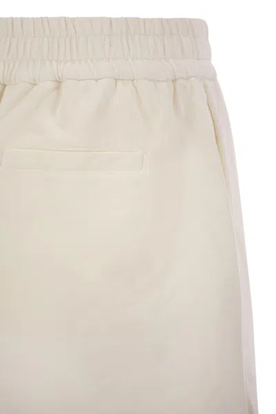 Brunello Cucinelli Cotton Shorts In Neutral
