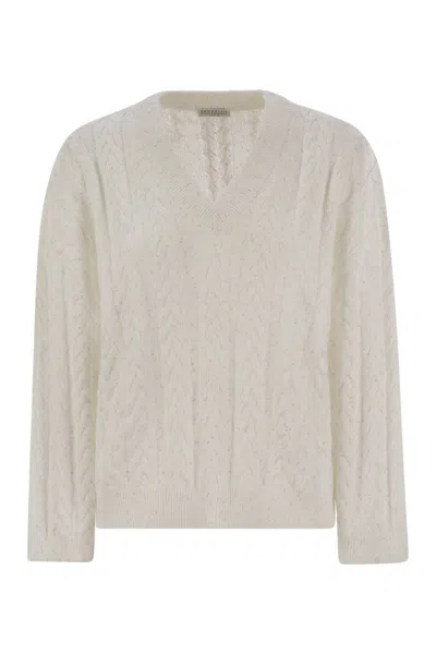 Brunello Cucinelli Women Dazzling Double Cable Cotton Jersey